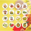 Miếng dán Tết hình tròn 50 miếng, tem niêm phong quà, Chúc Mừng Năm Mới, 15.000đ 6