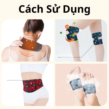 Miếng Dán Thải Độc Cổ, Làm Nóng Toả Nhiệt Giảm Đau - Ngải Cứu Cổ Vai Lưng, 49.000₫