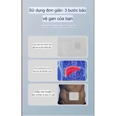 Miếng Dán Thải Độc Gan Thanh Lọc Cơ Thể - Giảm Độc Tố, Hỗ Trợ Gan, Giá 59.000đ