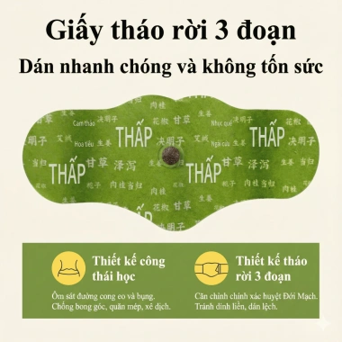 Miếng dán thảo mộc đốt cháy mỡ bụng giảm đau kinh, hỗ trợ tuần hoàn máu – Combo 5 chính hãng, giá ưu đãi 199.000đ 3