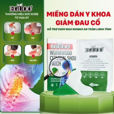 Miếng Dán Thảo Mộc EGUOO giảm đau cổ vai gáy, hỗ trợ giảm căng cơ - 10 miếng 2