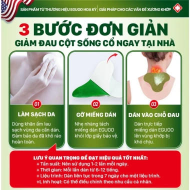 Miếng Dán Thảo Mộc EGUOO giảm đau cổ vai gáy, hỗ trợ giảm căng cơ - 10 miếng 5