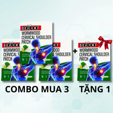 Miếng Dán Thảo Mộc EGUOO giảm đau cổ vai gáy, hỗ trợ giảm căng cơ - 10 miếng 10