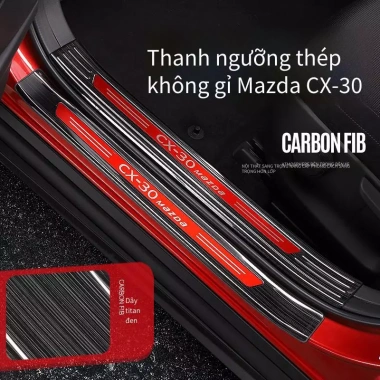 Miếng Dán Trang Trí Bàn Đạp Mazda CX30 CX-30 Bằng Thép Không Gỉ - Giá 403.333₫ 3