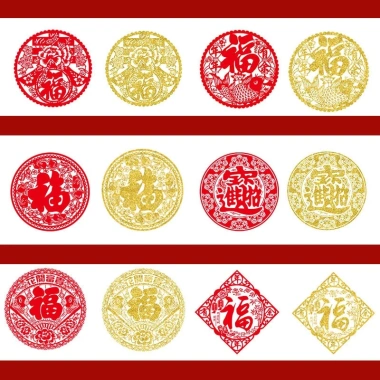Miếng dán trang trí Tết không keo, dán điện nhanh, decal Tết chỉ 32.000đ - Giá gốc 38.400đ