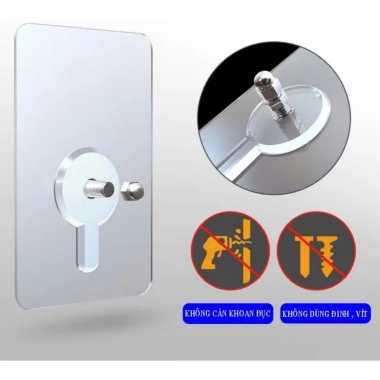 Miếng dán tường chịu lực 10mm ốc vít chắc chắn Treo giá, kệ, móc đồ an toàn