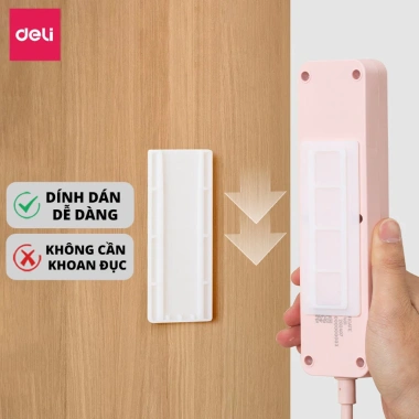 Miếng Dán Tường Deli Dán Ổ Điện An Toàn Tiết Kiệm Không Gian Cho Bé - 18.000đ 3
