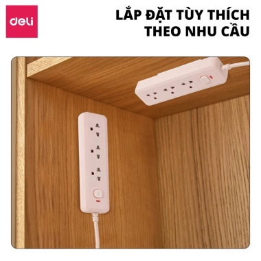 Miếng Dán Tường Deli Dán Ổ Điện An Toàn Tiết Kiệm Không Gian Cho Bé - 18.000đ 5