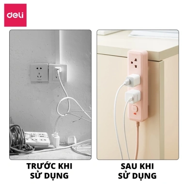 Miếng Dán Tường Deli Dán Ổ Điện An Toàn Tiết Kiệm Không Gian Cho Bé - 18.000đ 7