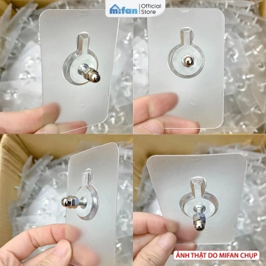 Miếng Dán Tường Đinh Vít MIFAN Siêu Chắc - Treo Kệ, Tranh Không Khoan, Keo Dày, Giá 25k