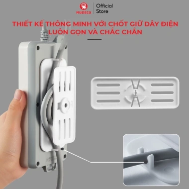 Miếng Dán Tường Treo Ổ Điện & Router Wifi Xoay 360 độ - Keo Siêu Dính, Nhựa ABS Cao Cấp Modeco, Giá 29.000₫ 6