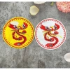 Miếng dán ủi nhiệt thêu hình rồng phượng cho áo dài Patch vải logo thêu 10.000₫ 2
