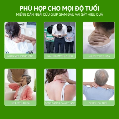 Miếng Dán Vai Gáy Ngải Cứu Thảo Dược 12 Miếng - Giảm Nhức Mỏi, Tăng Lưu Thông Khí Huyết 16.000đ