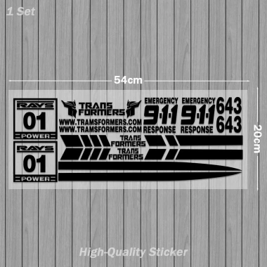 Miếng dán Vinyl 911 Đua Sọc Phản Quang Chống Thấm Nước cho Xe Máy - Trang Trí 16 Miếng dán Vinyl 911 Đua Sọc Phản Quang Chống Thấm Nước cho Xe Máy - Trang Trí 16