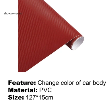 Miếng Dán Xe Hơi SPM 1 Cuộn 3D Sợi Carbon PVC Bền Phim Vans Giá 62.808 VND