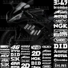 Miếng dán xe máy LOGO phản quang, chống xước, trang trí xe - Giá ưu đãi 69.386₫