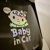 Miếng Dán Xe Ô Tô Bé Trên Tàu Phản Quang Chống Thấm Nước Dễ Thương An Toàn 8