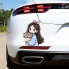 Miếng dán xe Oto Chibi Cute Girls Decal Vinyl chống nước - Trang trí oto, xe máy, chỉ 21.000đ 3