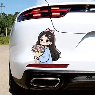 Miếng dán xe Oto Chibi Cute Girls Decal Vinyl chống nước - Trang trí oto, xe máy, chỉ 21.000đ 3