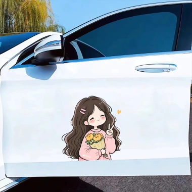 Miếng dán xe Oto Chibi Cute Girls Decal Vinyl chống nước - Trang trí oto, xe máy, chỉ 21.000đ 6
