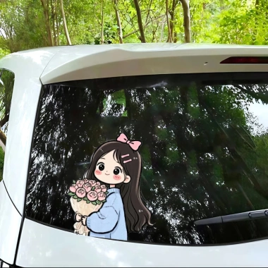 Miếng dán xe Oto Chibi Cute Girls Decal Vinyl chống nước - Trang trí oto, xe máy, chỉ 21.000đ 7