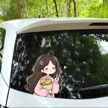 Miếng dán xe Oto Chibi Cute Girls Decal Vinyl chống nước - Trang trí oto, xe máy, chỉ 21.000đ 8