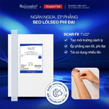 Miếng Dán Xóa Mỡ Sẹo Lồi Phì Đại Bụng REJUVASKIN Scar FX 2.5x55cm Giảm Giá Đến 1,700,000 VND