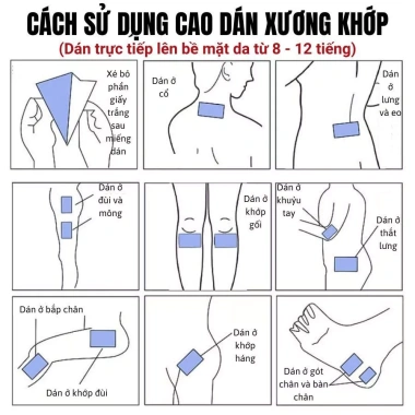 Miếng dán xương khớp Baly Healthy Care 3 miếng - Giảm đau chấn thương, thoái hóa, thoát vị, đầu gối, giá 185.000 VND 6 Miếng dán xương khớp Baly Healthy Care 3 miếng - Giảm đau chấn thương, thoái hóa, thoát vị, đầu gối, giá 185.000 VND 6