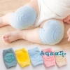 Miếng đệm đầu gối Aqua-Baby dệt kim chống trượt, họa tiết mặt cười cho bé