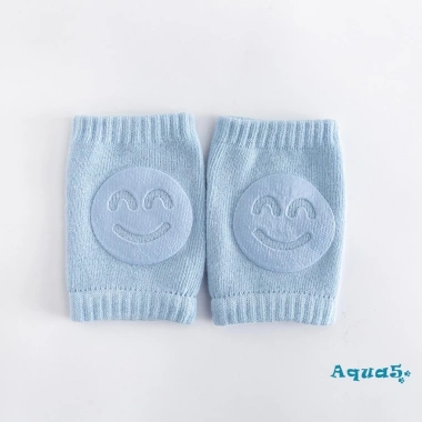 Miếng đệm đầu gối Aqua-Baby dệt kim chống trượt, họa tiết mặt cười cho bé 7