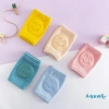 Miếng đệm đầu gối Aqua-Baby dệt kim chống trượt, họa tiết mặt cười cho bé 9