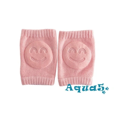 Miếng đệm đầu gối Aqua-Baby dệt kim chống trượt, họa tiết mặt cười cho bé 10