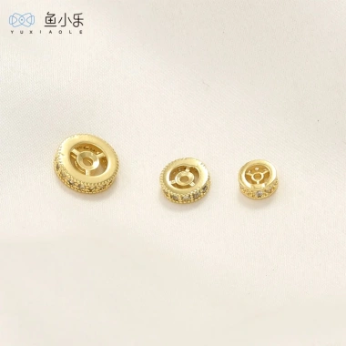Miếng Đệm Hạt 18k Bảo Quản Zircon Bánh Xe - Phụ Kiện Vòng Tay, Vòng Cổ Giá 25.180đ 5