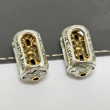 Miếng Đệm Hạt Bạc Tây Tạng 6 Xương Rồng Mantra Vajra Hợp Kim, Giá 42.879₫ 4 Miếng Đệm Hạt Bạc Tây Tạng 6 Xương Rồng Mantra Vajra Hợp Kim, Giá 42.879₫ 4