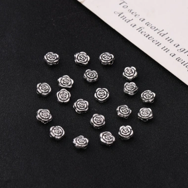 Miếng Đệm Hạt Bạc Trái Tim & Hoa - DIY Phụ Kiện Độc Đáo, Giá 27.048 VND 6 Miếng Đệm Hạt Bạc Trái Tim & Hoa - DIY Phụ Kiện Độc Đáo, Giá 27.048 VND 6