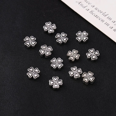 Miếng Đệm Hạt Bạc Trái Tim & Hoa - DIY Phụ Kiện Độc Đáo, Giá 27.048 VND 13 Miếng Đệm Hạt Bạc Trái Tim & Hoa - DIY Phụ Kiện Độc Đáo, Giá 27.048 VND 13