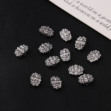 Miếng Đệm Hạt Bạc Trái Tim & Hoa - DIY Phụ Kiện Độc Đáo, Giá 27.048 VND 14 Miếng Đệm Hạt Bạc Trái Tim & Hoa - DIY Phụ Kiện Độc Đáo, Giá 27.048 VND 14