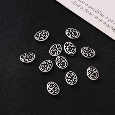 Miếng Đệm Hạt Bạc Trái Tim & Hoa - DIY Phụ Kiện Độc Đáo, Giá 27.048 VND 15 Miếng Đệm Hạt Bạc Trái Tim & Hoa - DIY Phụ Kiện Độc Đáo, Giá 27.048 VND 15