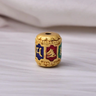 Miếng Đệm Hạt Hình Thùng Phương Pháp Cổ Xưa Men Vàng Handmade Tự Làm Giá 37.309đ 4
