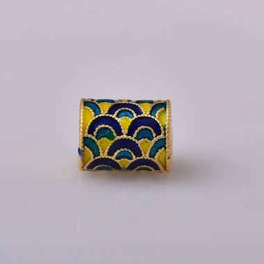 Miếng Đệm Hạt Hình Thùng Phương Pháp Cổ Xưa Men Vàng Handmade Tự Làm Giá 37.309đ 5