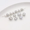 Miếng Đệm Hạt Thùng Hạt Tự Làm Vàng Trắng Kẻ Sọc Zircon - Giá ưu đãi 26.787đ