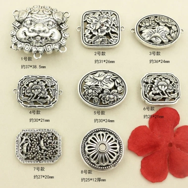Miếng đệm hạt xuyên lỗ - Phụ kiện tự làm bạc Tây Tạng, giảm giá 20% chỉ 55.877₫ 2