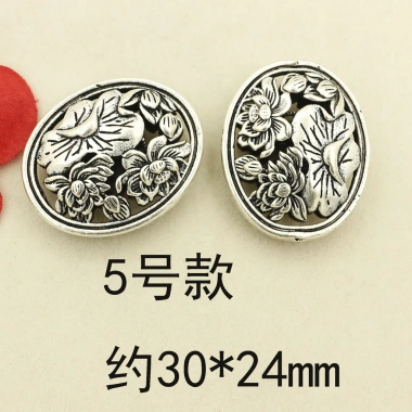 Miếng đệm hạt xuyên lỗ - Phụ kiện tự làm bạc Tây Tạng, giảm giá 20% chỉ 55.877₫ 9