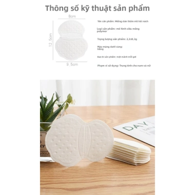 Miếng đệm thấm mồ hôi nách GlowNest - Siêu mỏng, kín đáo, ngăn rò rỉ ngược, loại bỏ mùi cho nam & nữ 5