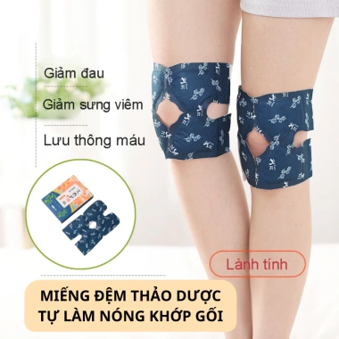 Miếng đệm thảo dược làm nóng khớp gối - Dán nhiệt ngải cứu, an toàn, giảm đau nhanh, giá 16.660đ