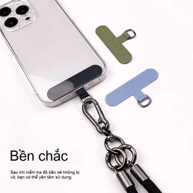 Miếng gắn dây đeo điện thoại siêu mỏng 0,45 mm - Phù hợp mọi dây, bền chắc, lắp nhanh, giá ưu đãi 19.800đ