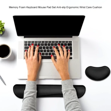Miếng Kê Cổ Tay Công Thái Học Cho Chuột và Bàn Phím Đệm Mút Thoải Mái, Bảo Vệ Tay Văn Phòng, Giá Ưu Đãi 268.500₫ 2