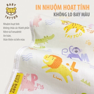 Miếng Lót Chống Thấm BABY TATTOO 3 Lớp Thoáng Khí Giá 249.000 VND Giảm Giá 4
