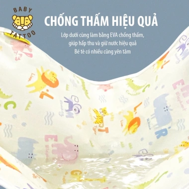 Miếng Lót Chống Thấm BABY TATTOO 3 Lớp Thoáng Khí Giá 249.000 VND Giảm Giá 5