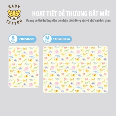 Miếng Lót Chống Thấm BABY TATTOO 3 Lớp Thoáng Khí Giá 249.000 VND Giảm Giá 8